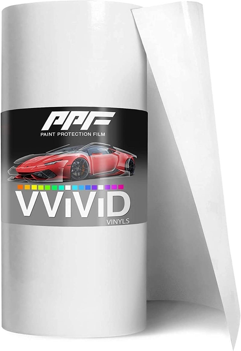 VViViD فيلم حماية الطلاء اللامع (PPF) 6 بوصة × 120 بوصة غلاف شفاء ذاتي - Image 1